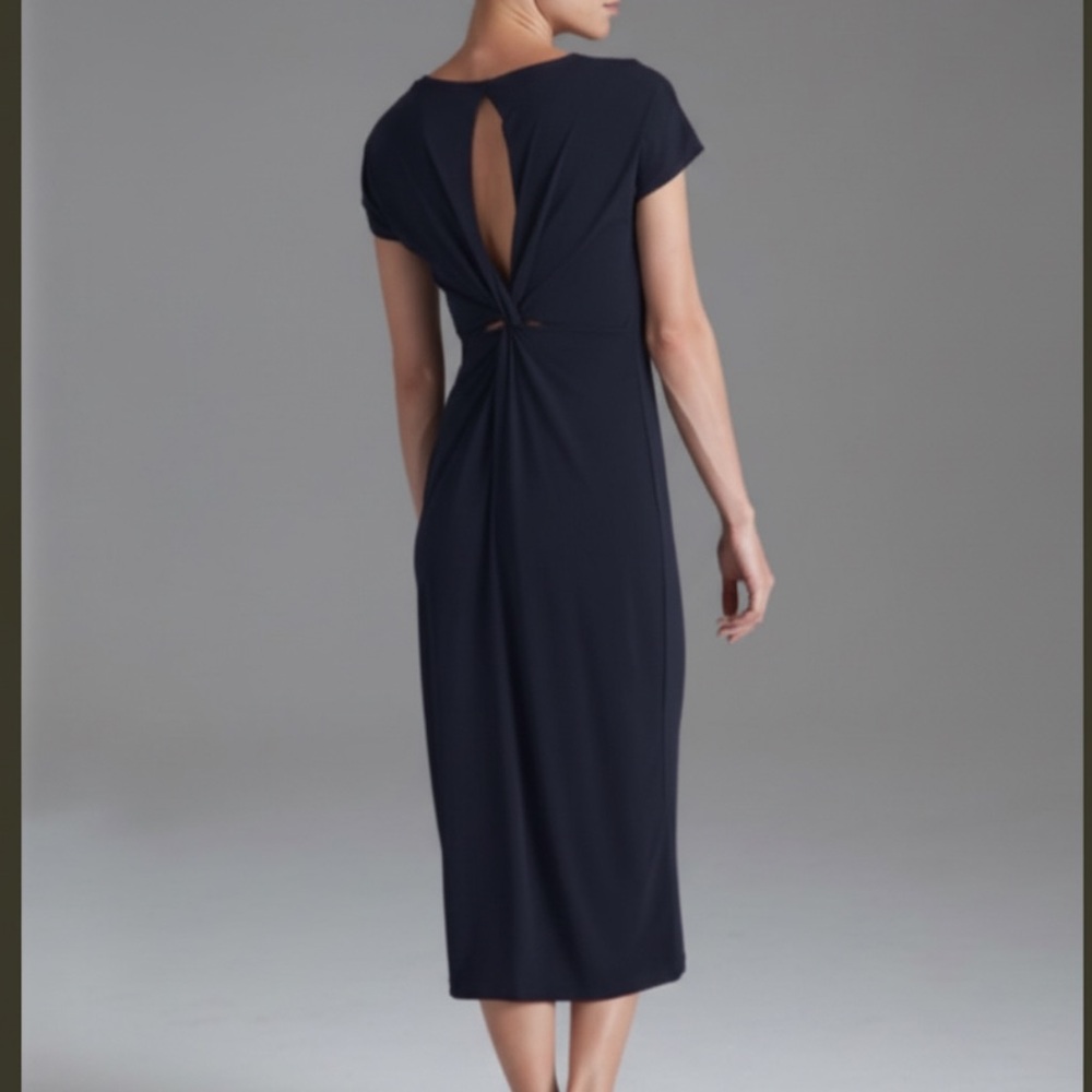Planet by Lauren G Twist Back Maxi Dress Navy Size 14